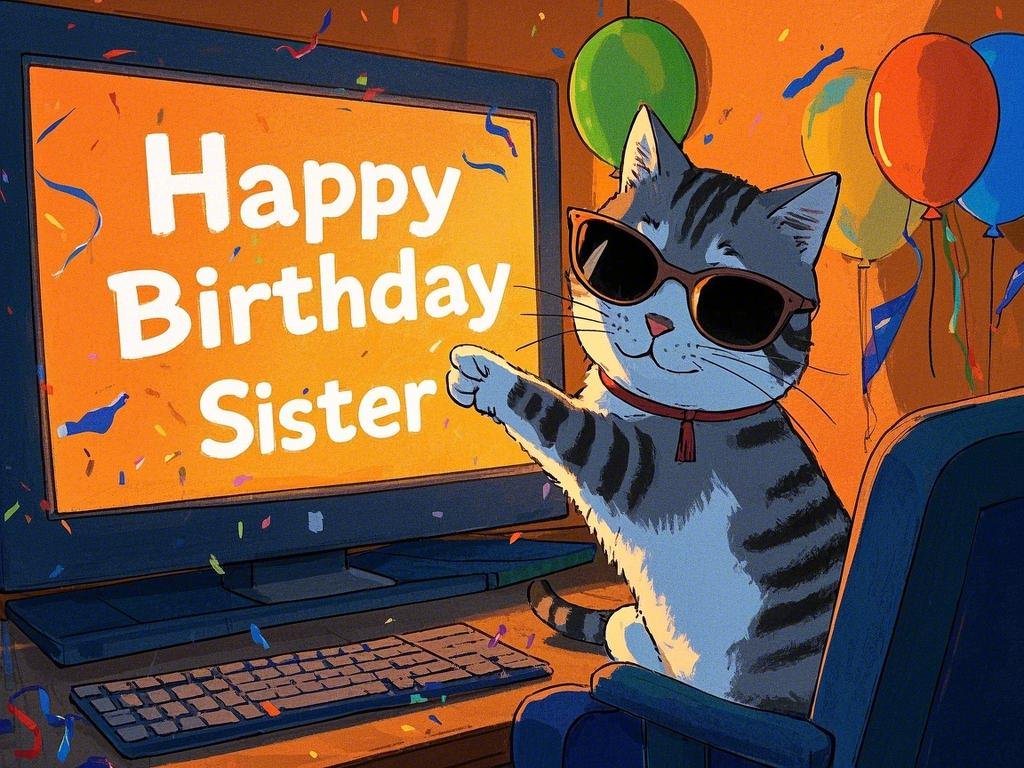 happy birthday sister images free gif funny