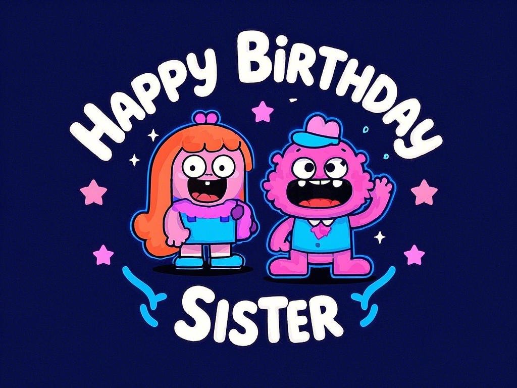 happy birthday sister images free funny