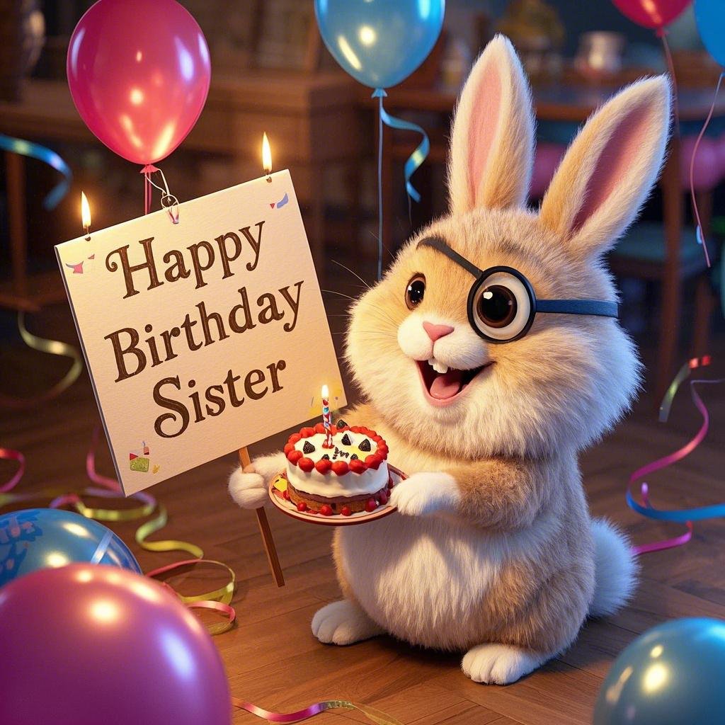 Funny Happy Birthday sister images free