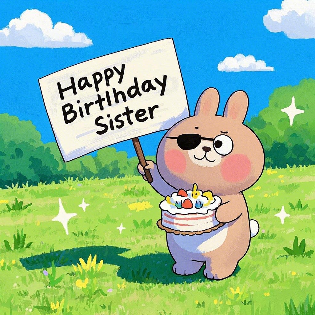 Funny Happy Birthday sister images free