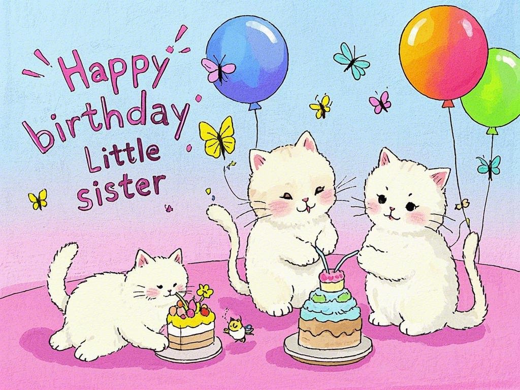 happy birthday little sister love images