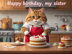 Happy Birthday Sister Gif Cute