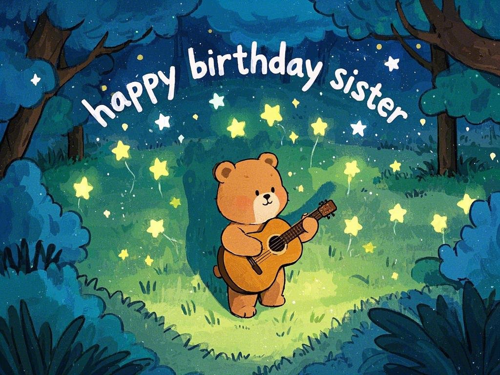 glitter happy-birthday sister gif