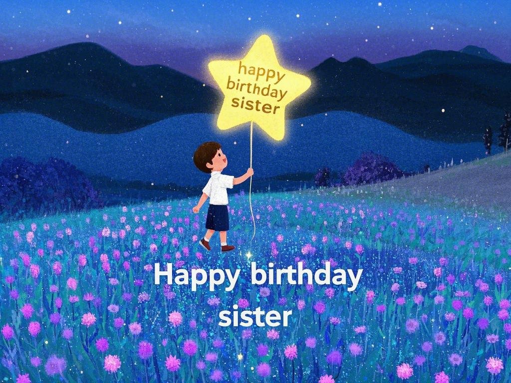 glitter happy-birthday sister gif