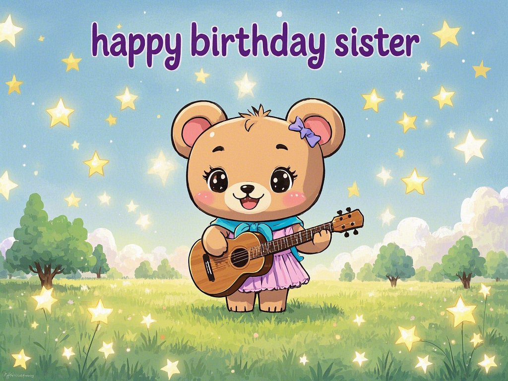 glitter happy-birthday sister gif