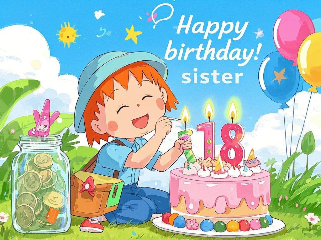 happy birthday sister images funny gif