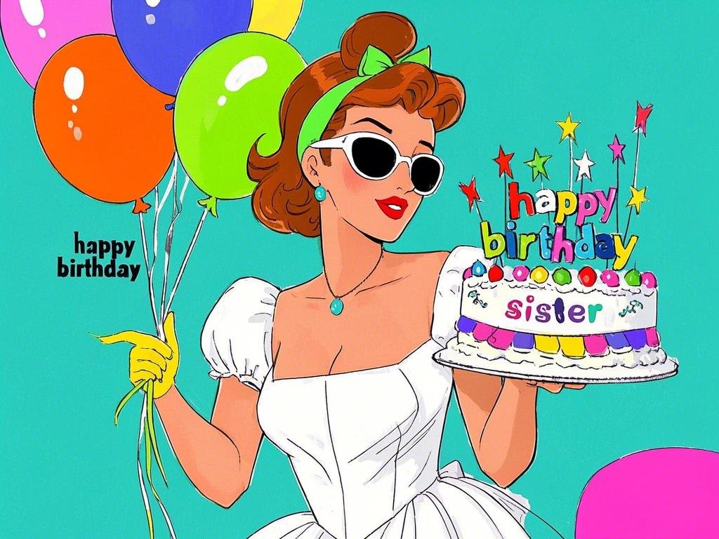 happy birthday sister images funny gif