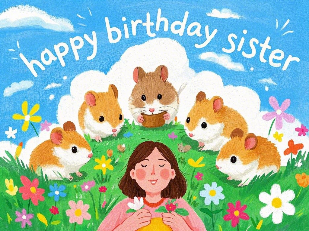 happy birthday little sister images funny