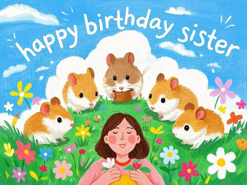 happy birthday little sister images funny