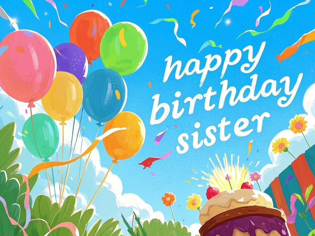 happy birthday little sister inspirational images free