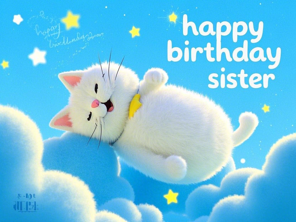 happy birthday little sister inspirational images free