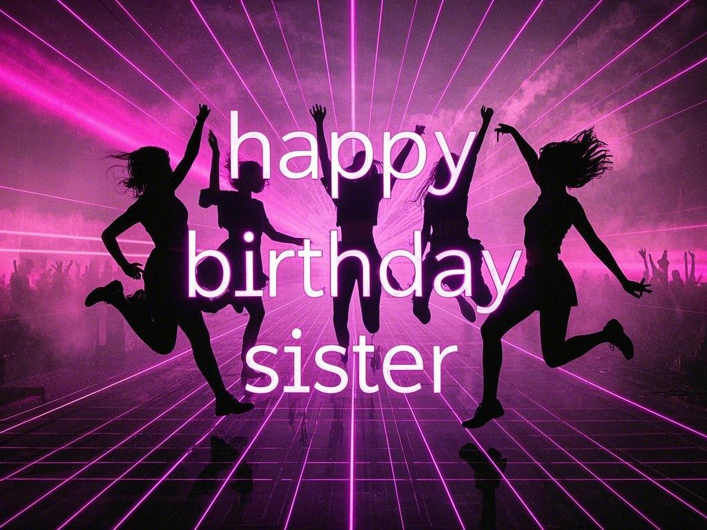 animated gifs of happy birthday sister with ridiculous dance