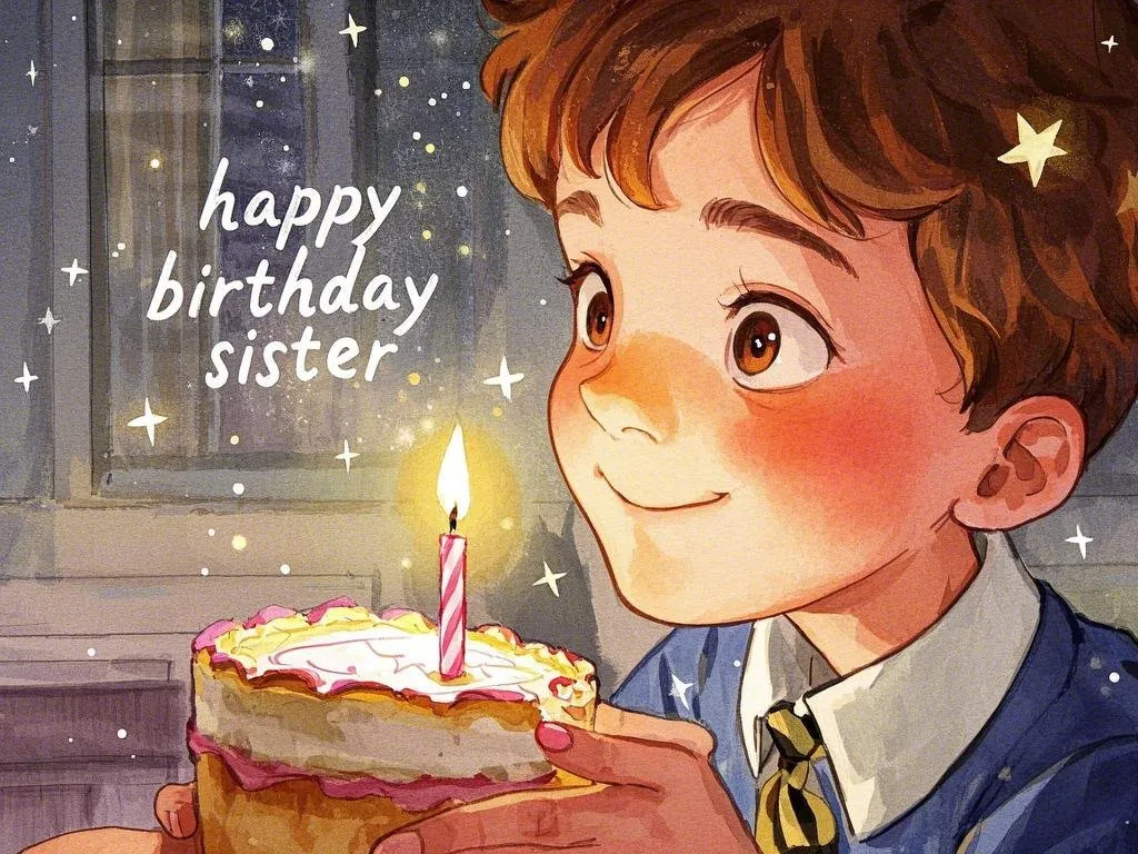 sparkling happy birthday sister gifs free