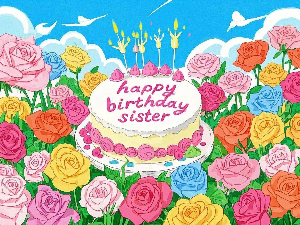 sparkling happy birthday sister gifs free