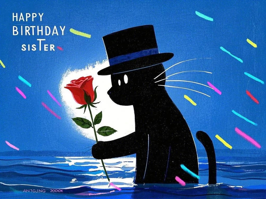 watercolor happy birthday sister gifs free