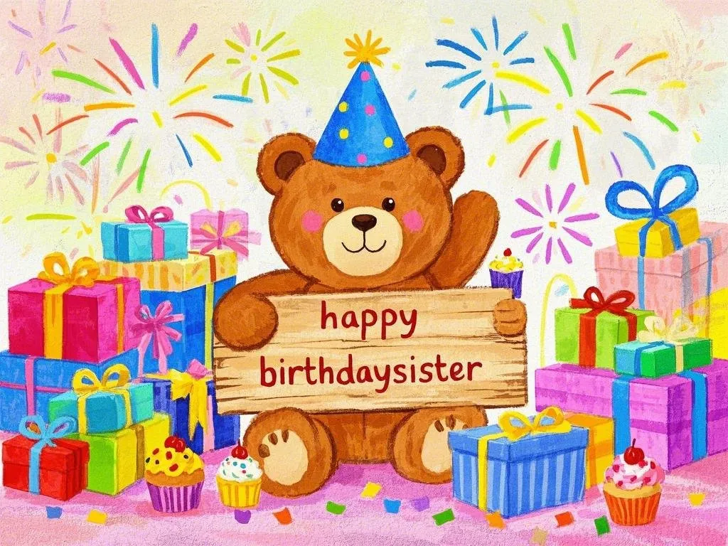 watercolor happy birthday sister gifs free