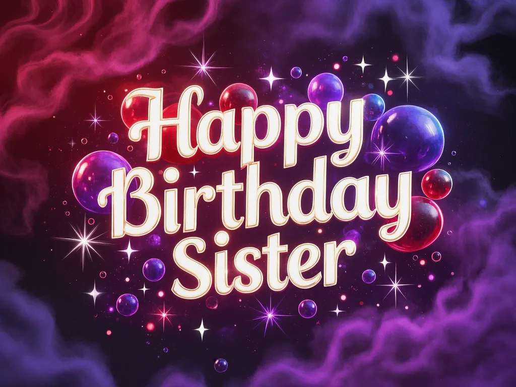 neon glow happy birthday sister gifs free