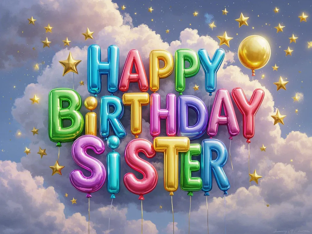 colorful balloons happy birthday sister gifs free