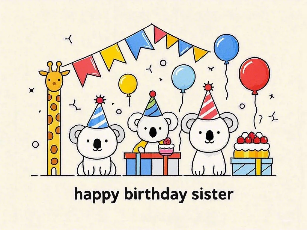 happy birthday sister gifs with silly prank scenes​