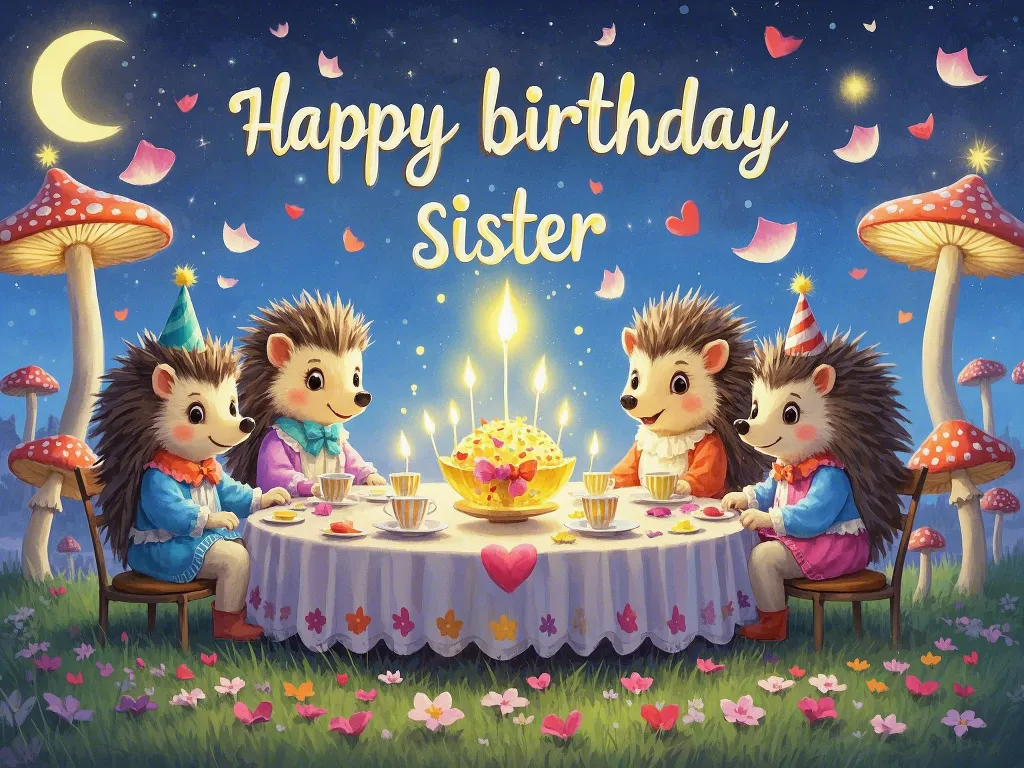 funny gifs for sister's birthday with cartoony visuals​