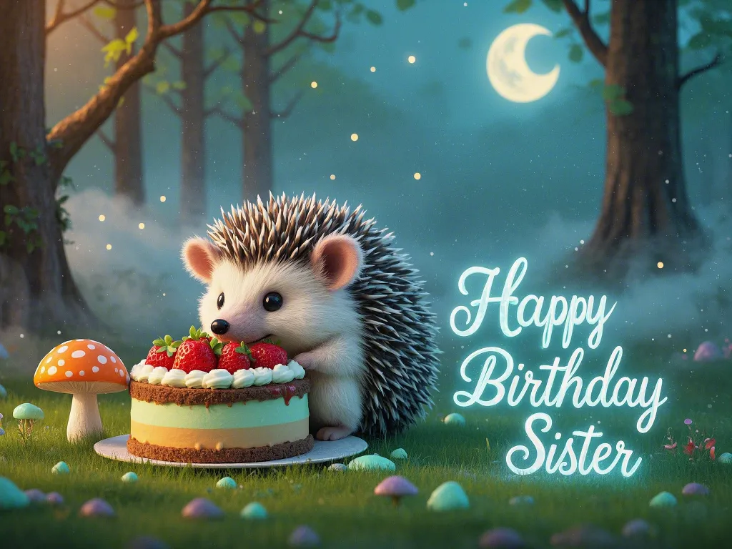 funny gifs for sister's birthday with cartoony visuals​