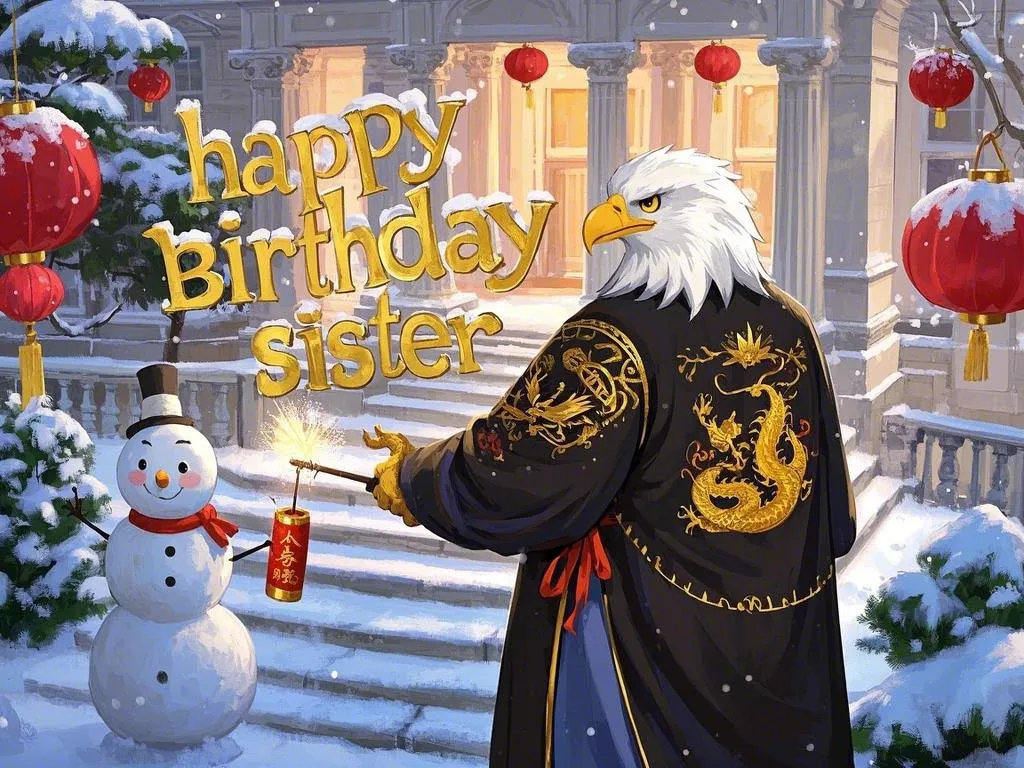 happy birthday sister gifs with animated food items acting crazy​