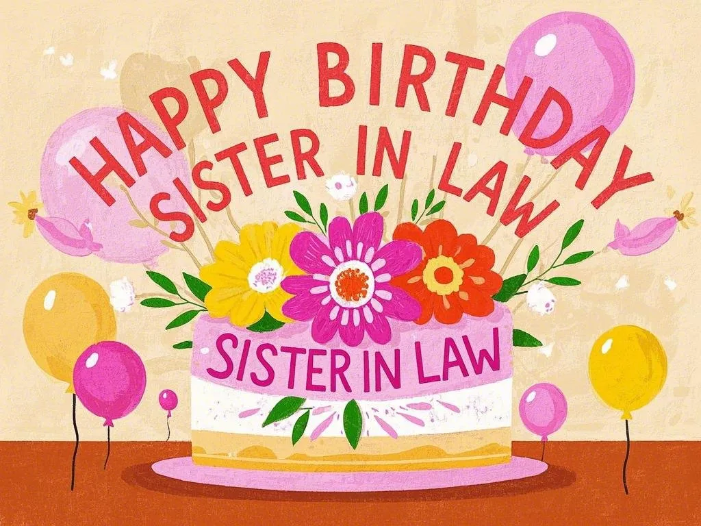 happy birthday sister in law elegant floral gifs