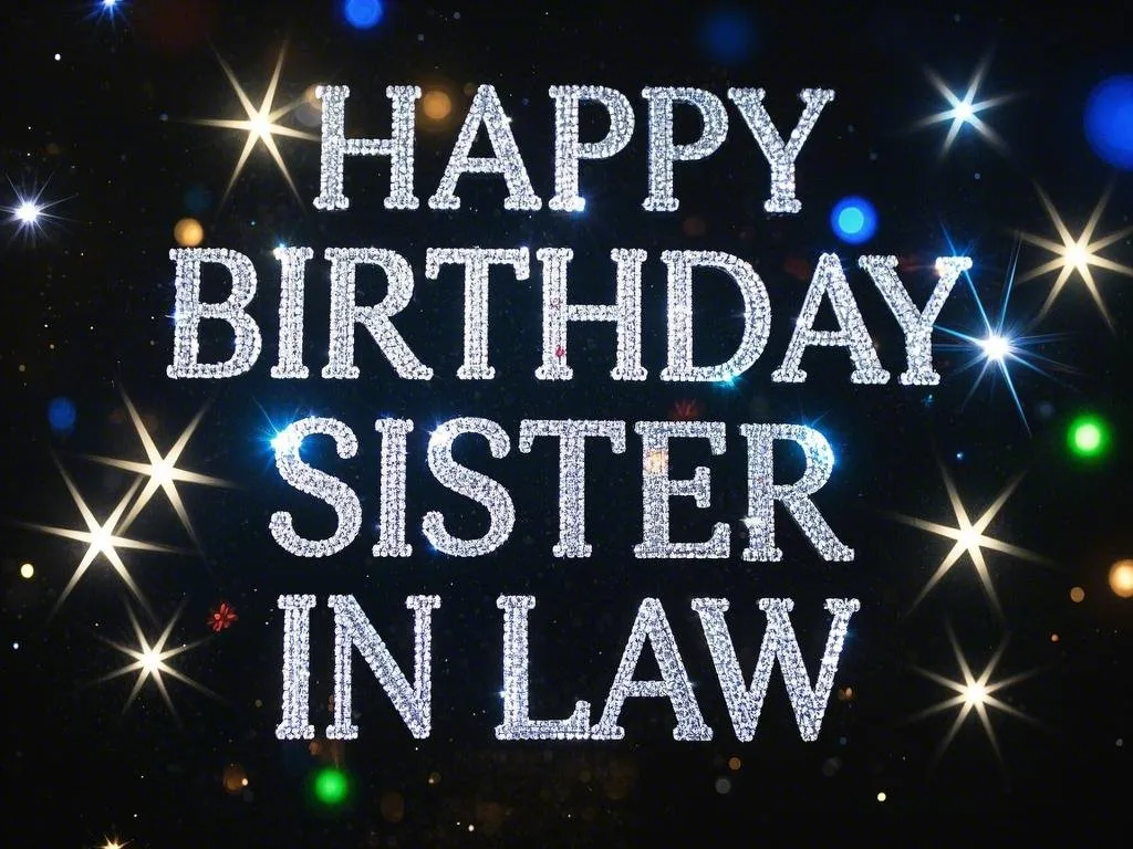 happy birthday sister in law sparkle festive gifs