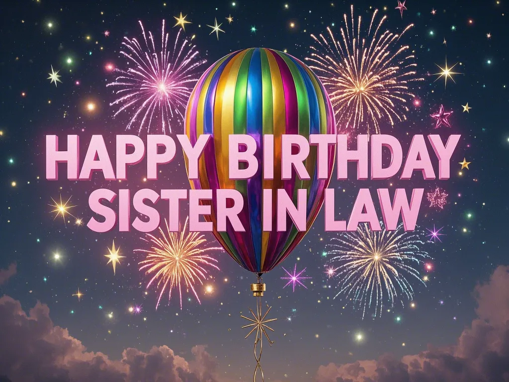 happy birthday sister in law sparkle festive gifs