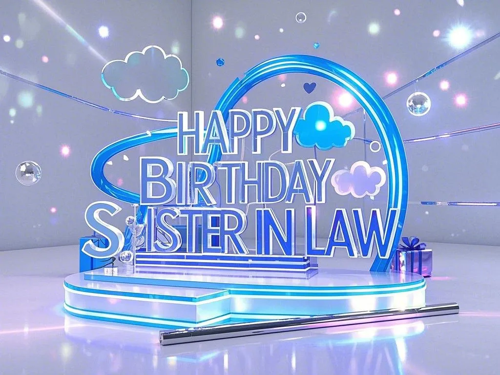 happy birthday sister in law sparkle festive gifs