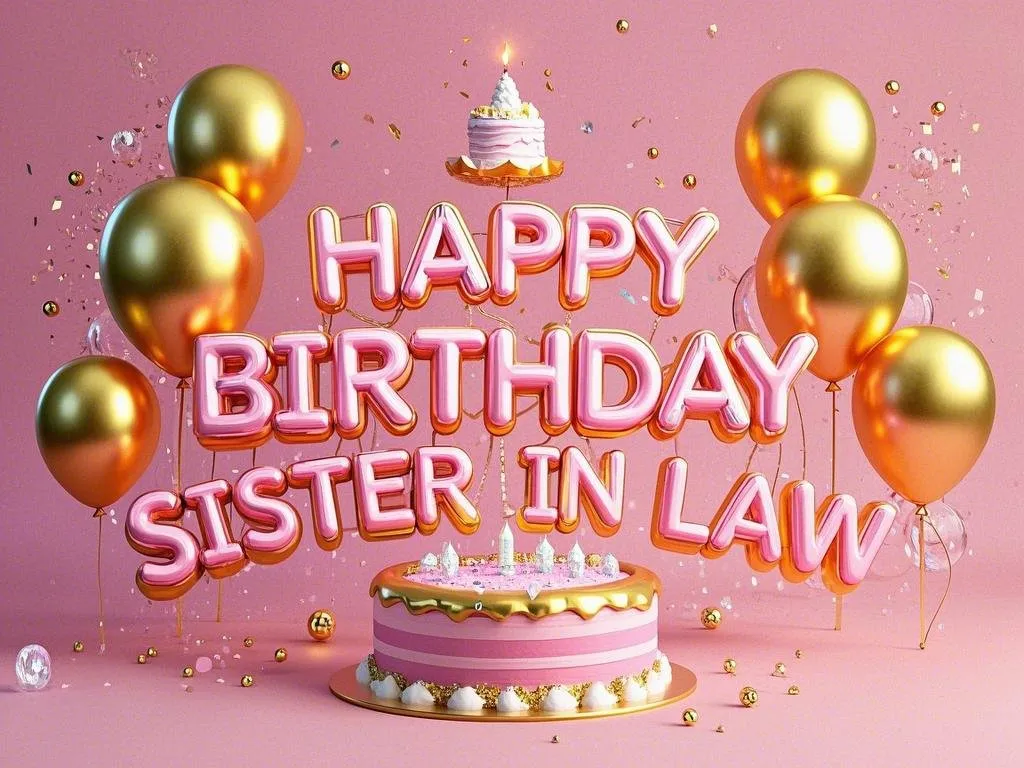 happy birthday sister in law sparkle festive gifs