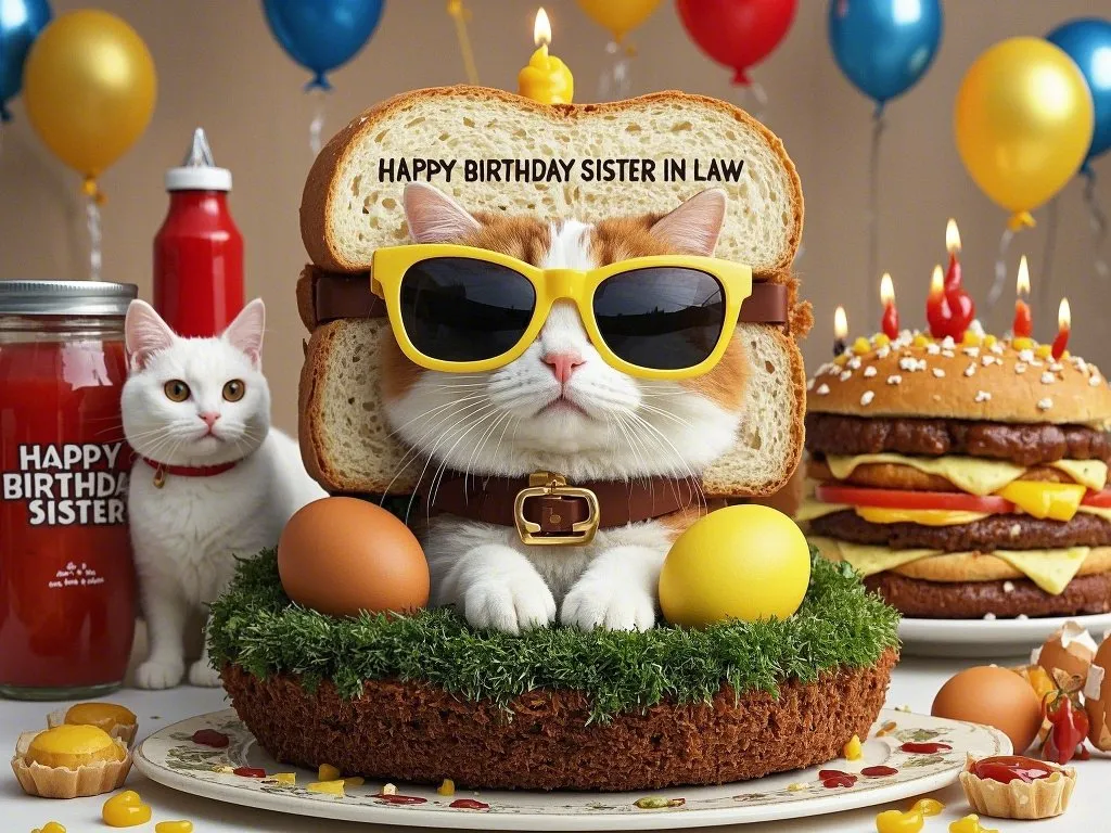 happy birthday sister in law cartoon style gifs