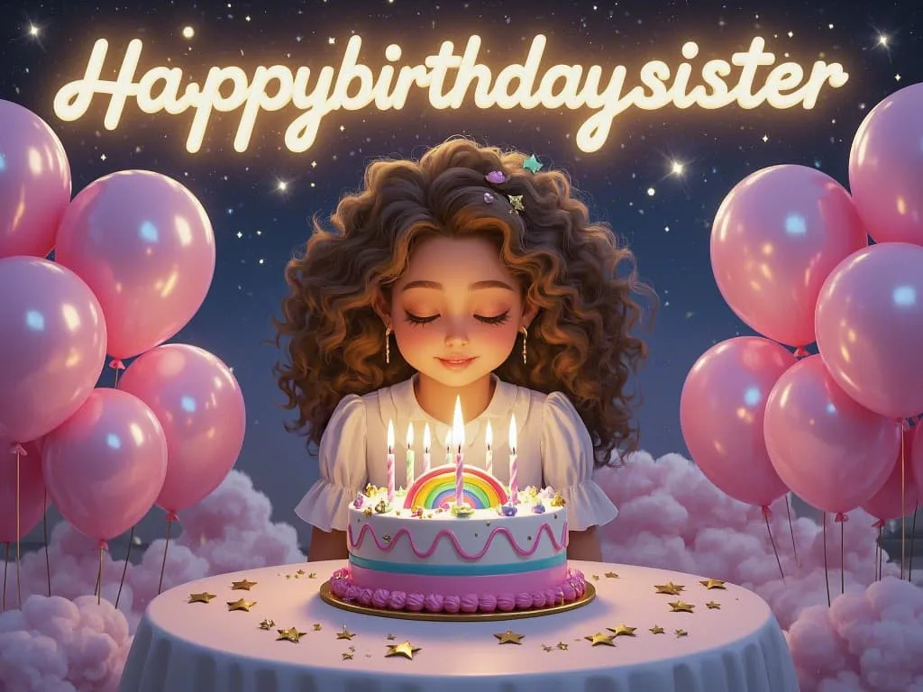 cute little sister blowing out birthday candles american style gif