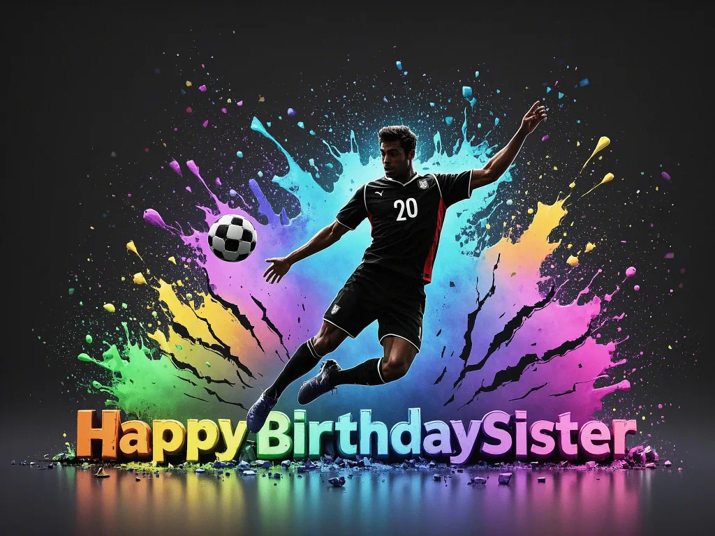 happy birthday sister meme sweet with american football theme