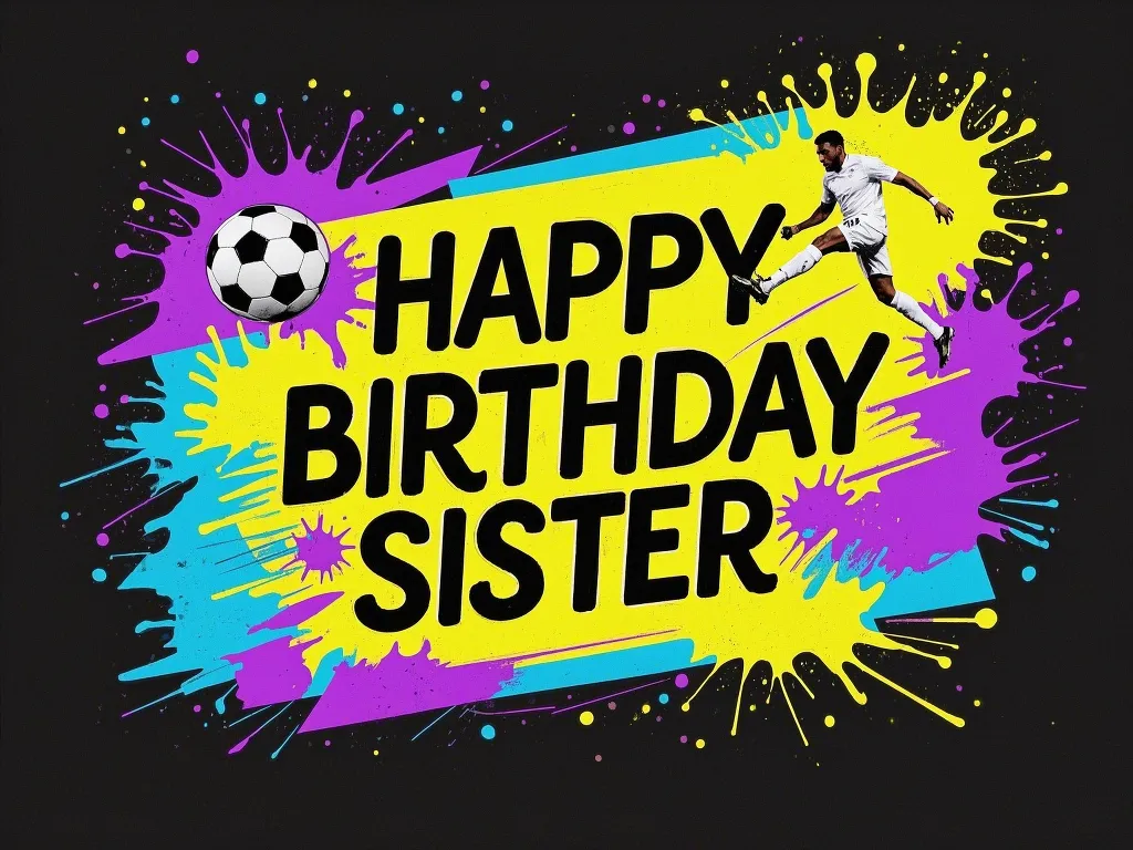 happy birthday sister meme sweet with american football theme