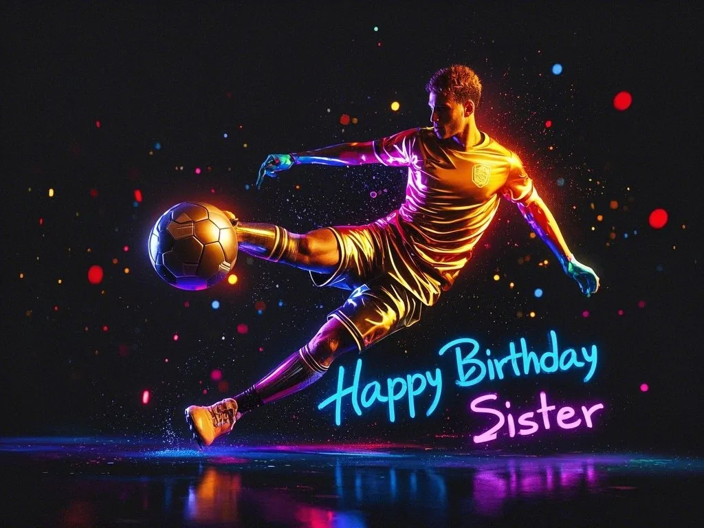 happy birthday sister meme sweet with american football theme
