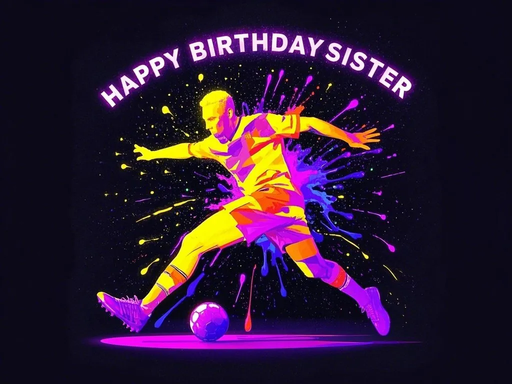 happy birthday sister meme sweet with american football theme