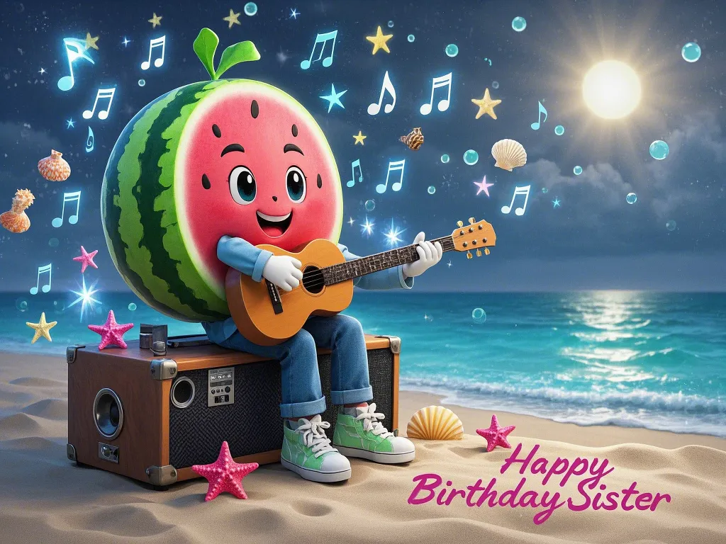 american style beach party happy birthday sister meme sweet