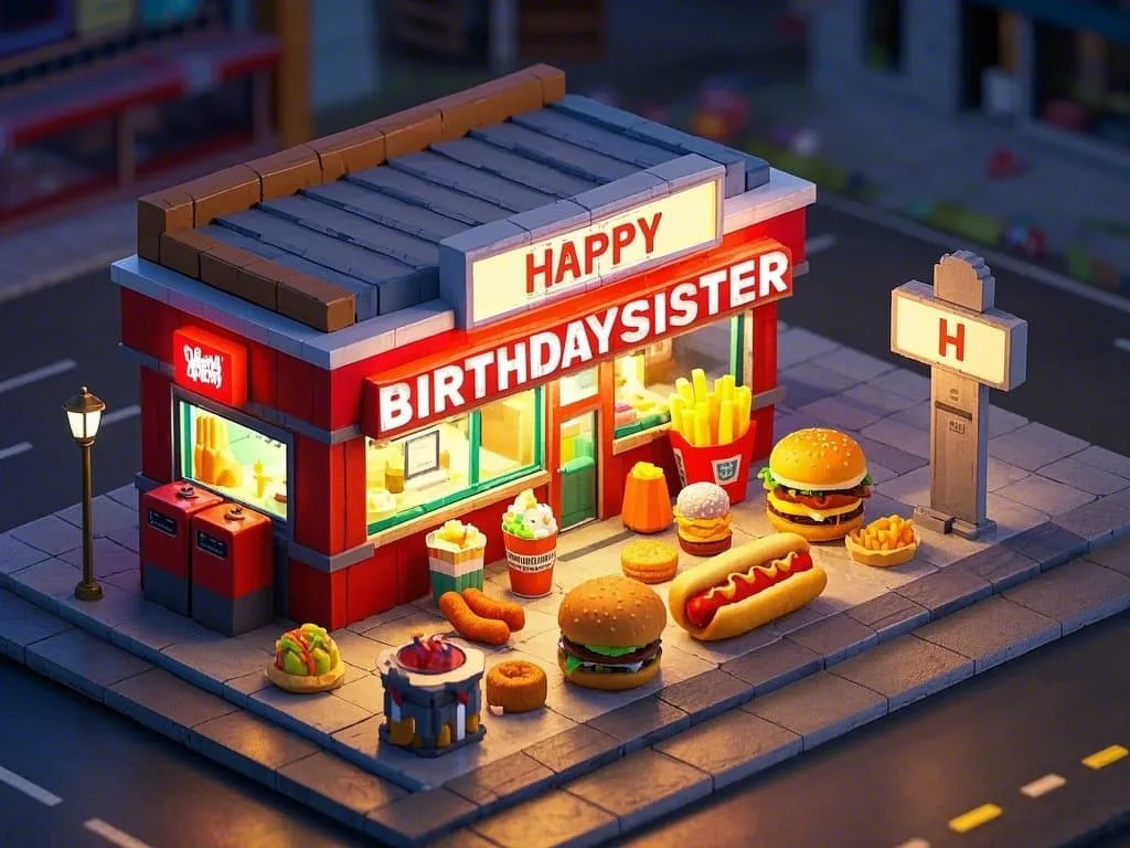 happy birthday sister meme sweet featuring american diners