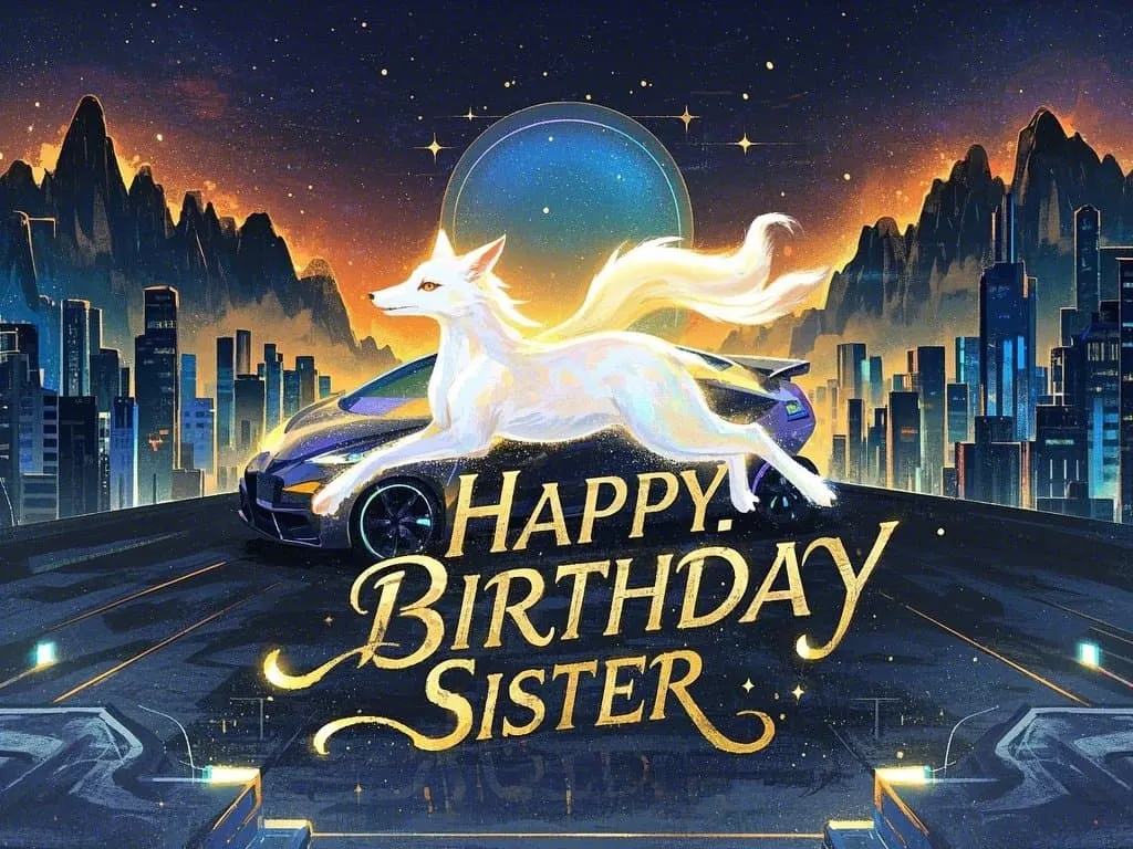 happy birthday sister meme sweet with classic american cars