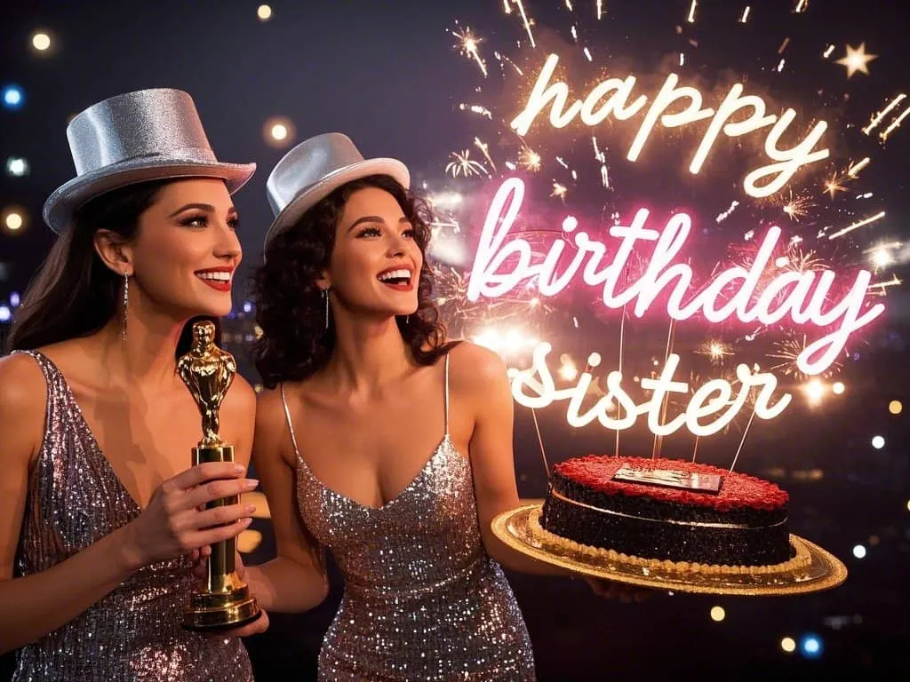 hollywood glam happy birthday sister meme sweet