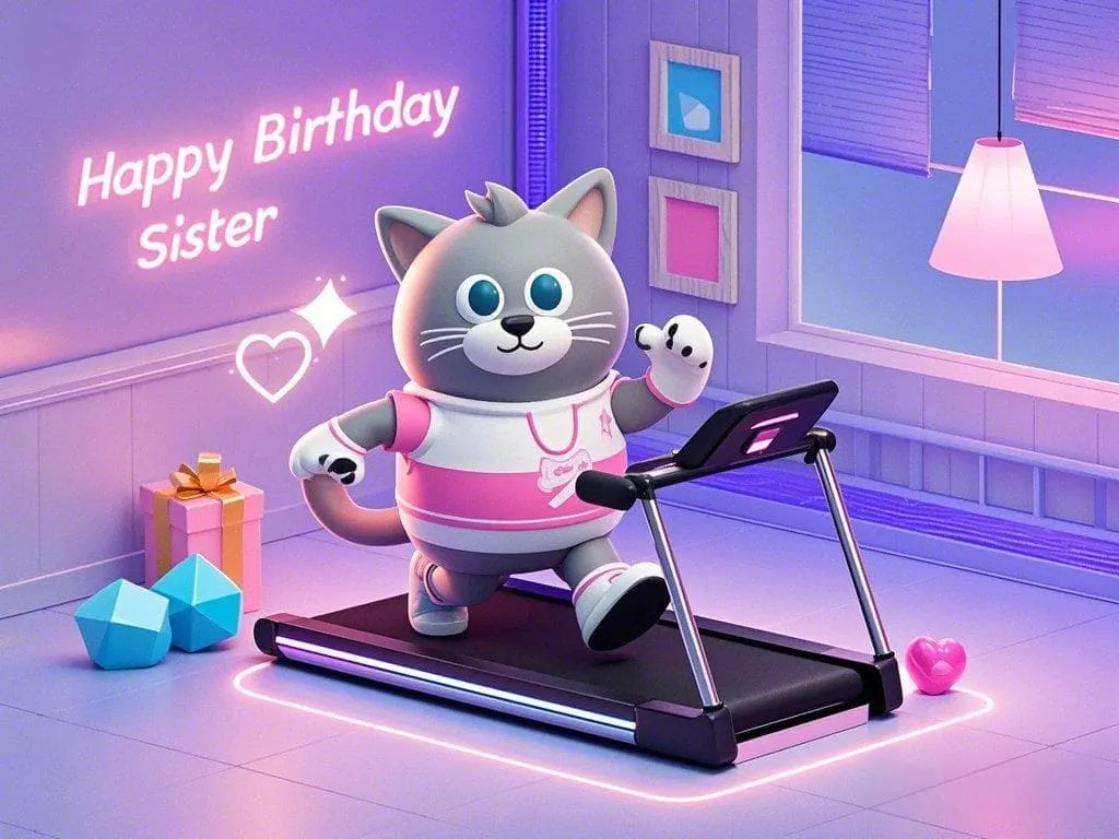 energetic 40th birthday wishes for sister who loves fitness