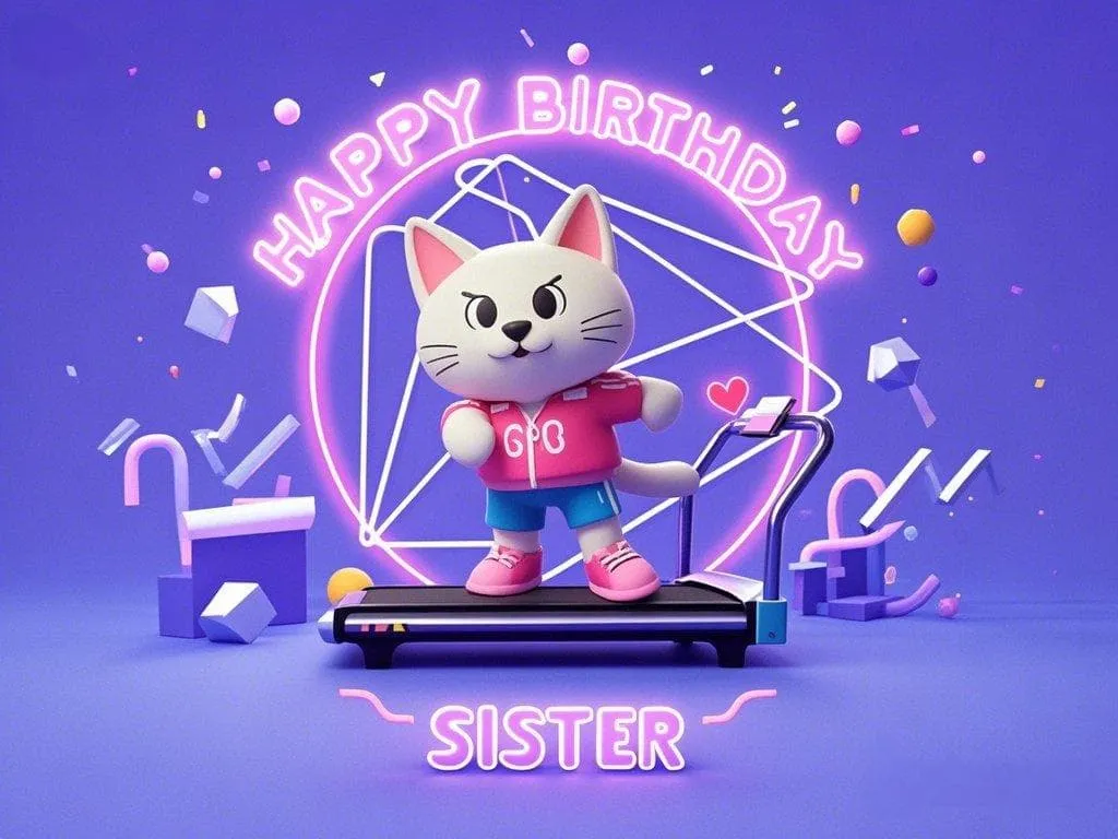 energetic 40th birthday wishes for sister who loves fitness