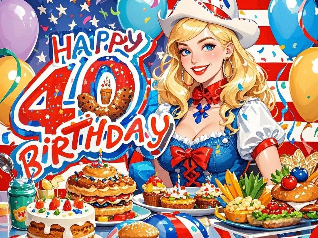 happy 40th birthday to my sister who is a foodie and enjoys all the flavours of america