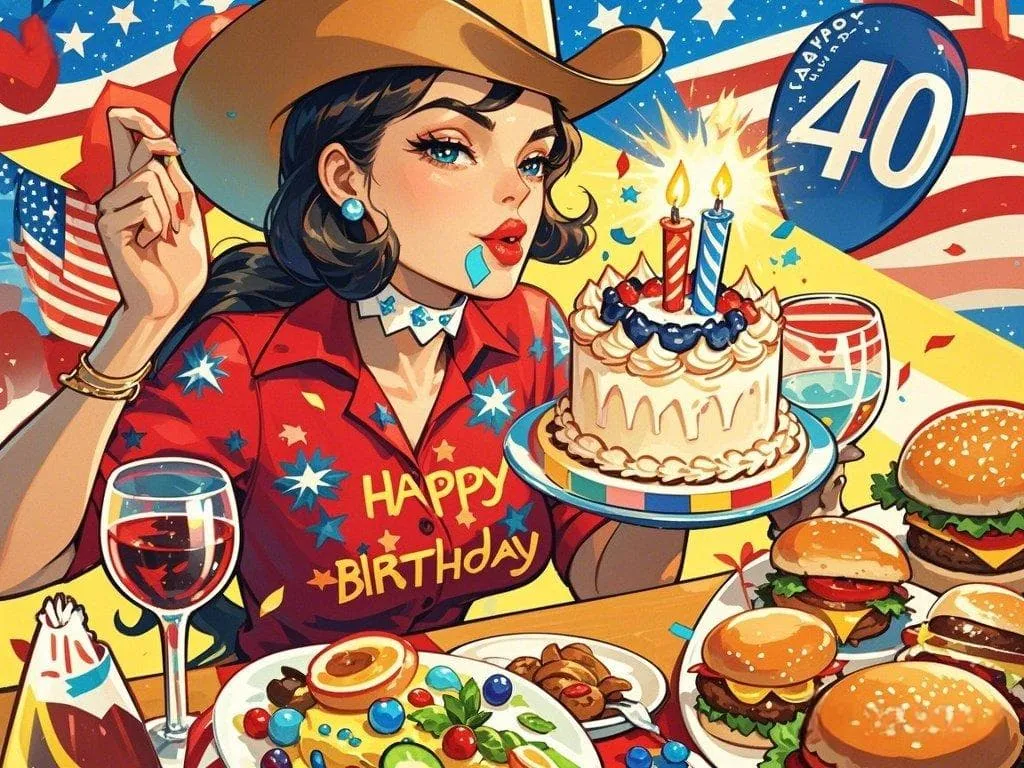 happy 40th birthday to my sister who is a foodie and enjoys all the flavours of america