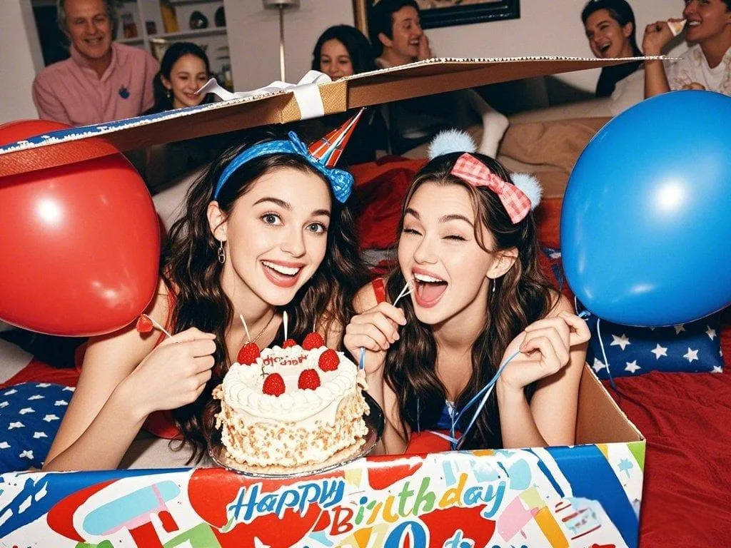 sisterly love wishes for sister's 40th birthday in american exaggerated style